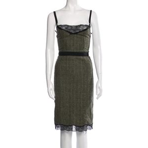 D&GPlaid Print Knee-Length Dress